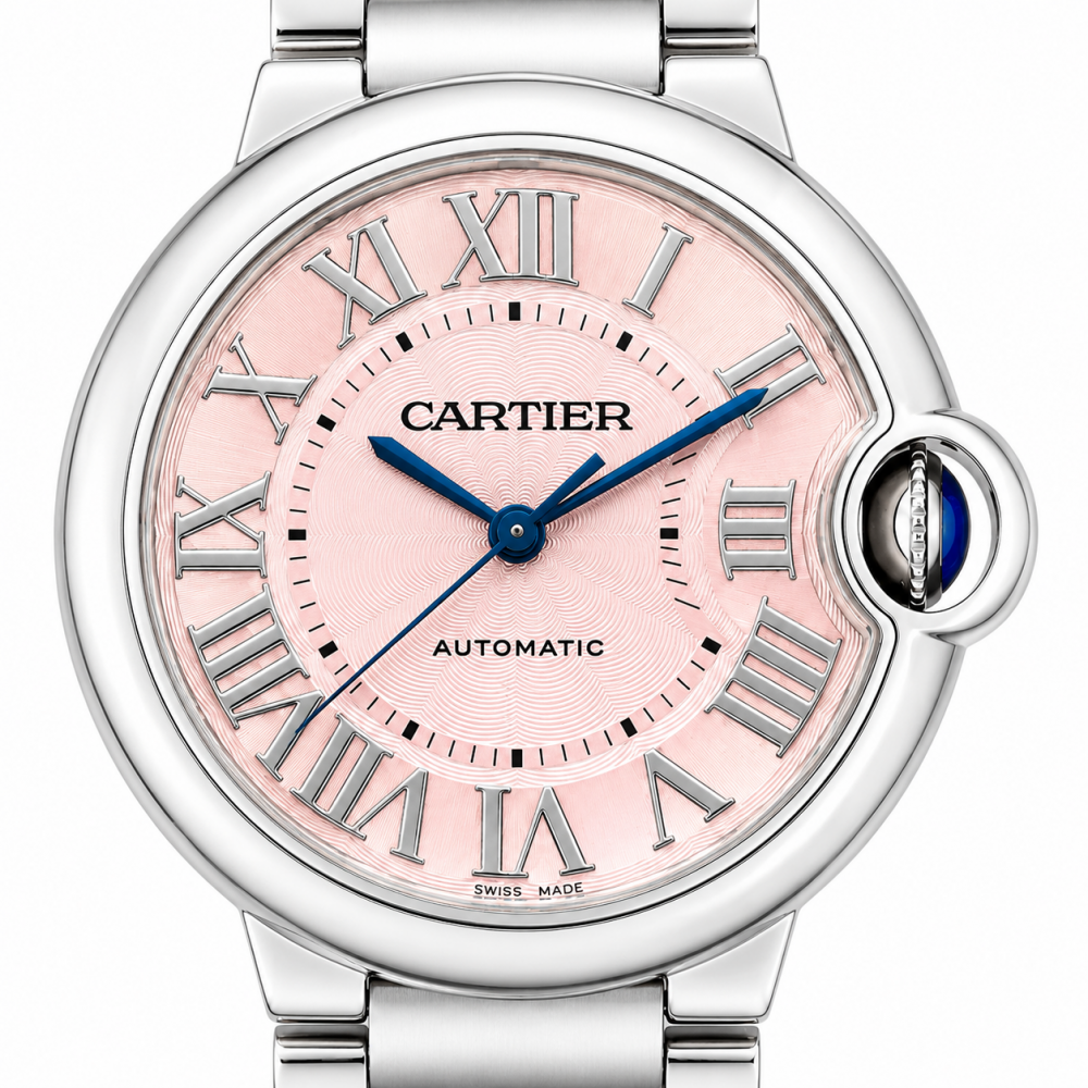 Cartier Ballon Bleu De 36MM W6920033 Pink Dial Watch